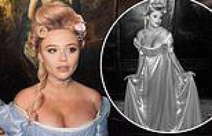 Friday 1 July 2022 10:54 AM Emily Atack stuns in a cleavage enhancing costume to film scenes for the her ... trends now