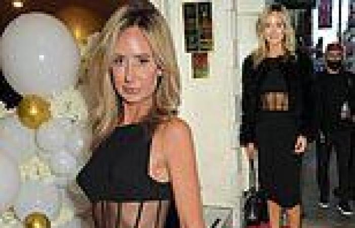 Saturday 2 July 2022 12:51 PM Lady Victoria Hervey flashes her toned waist in a skin-tight midi dress with ... trends now