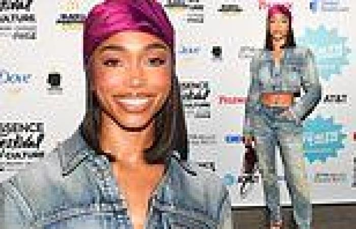 Saturday 2 July 2022 01:36 AM Lori Harvey bares toned tummy in denim outfit as she walks red carpet of 2022 ... trends now