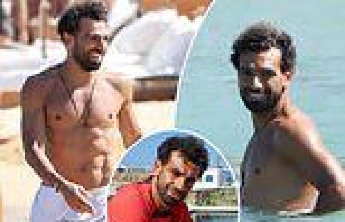 sport news Mohamed Salah enjoys a holiday on Mykonos after signing new £400,000-a-week ... trends now