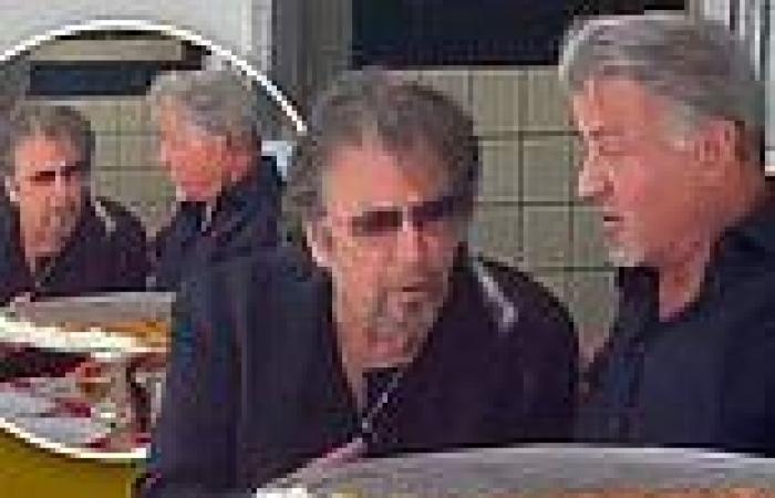 Sunday 3 July 2022 11:48 PM Rocky meets Scarface! Sylvester Stallone and Al Pacino enjoy a pizza together ... trends now