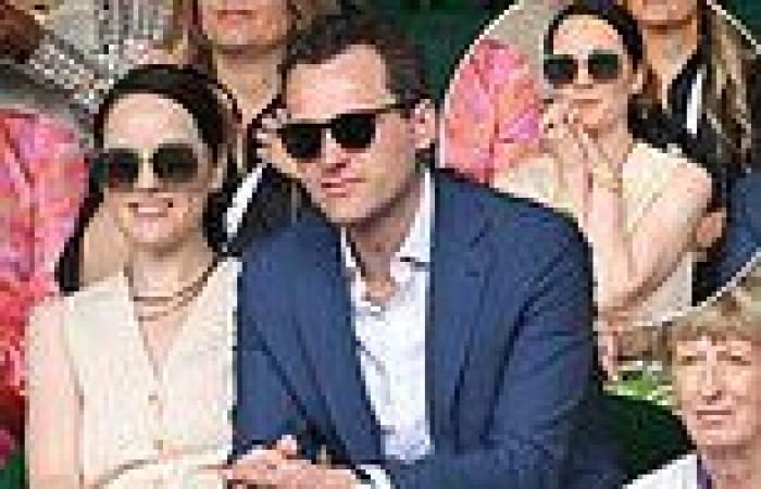 Sunday 3 July 2022 07:36 PM Michelle Dockery and fiancé Jasper Waller-Bridge cosy up in Wimbledon stands  trends now