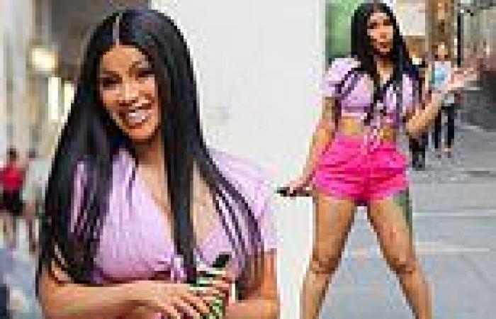 Sunday 3 July 2022 11:30 AM Cardi B rocks a TINY pink hotpants as enjoys a shopping trip at Gucci in New ... trends now