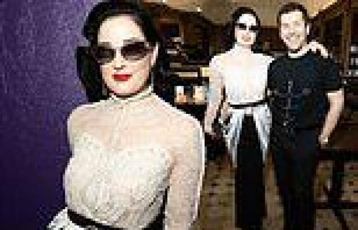 Wednesday 6 July 2022 09:06 AM Dita Von Teese cuts a glamorous figure as she attends Alexis Mabille show ... trends now