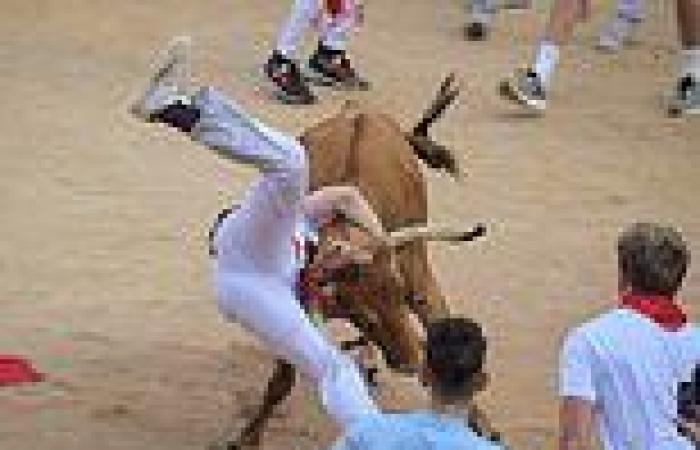 Thursday 7 July 2022 09:42 AM Bulls charge through the streets of Pamplona for first time in three years with ... trends now