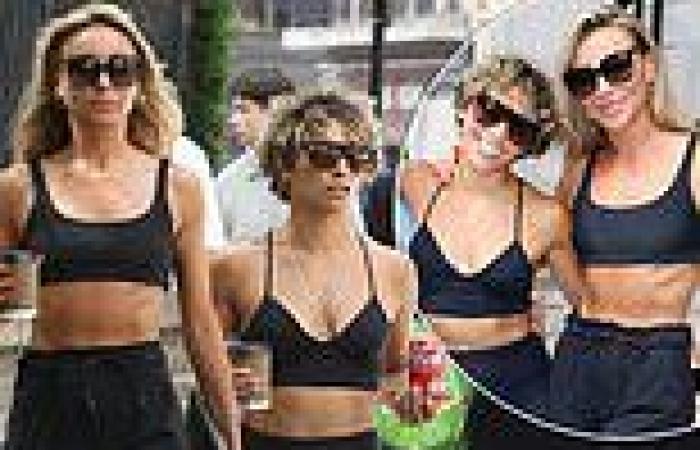 Monday 1 August 2022 05:00 PM Strictly's Karen Hauer and Luba Mushtuk flaunt their abs in black crop tops ... trends now