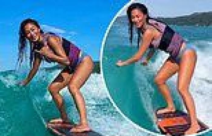 Tuesday 2 August 2022 09:12 AM Nicole Scherzinger slips into a blue bikini to showcase her impressive surfing ... trends now