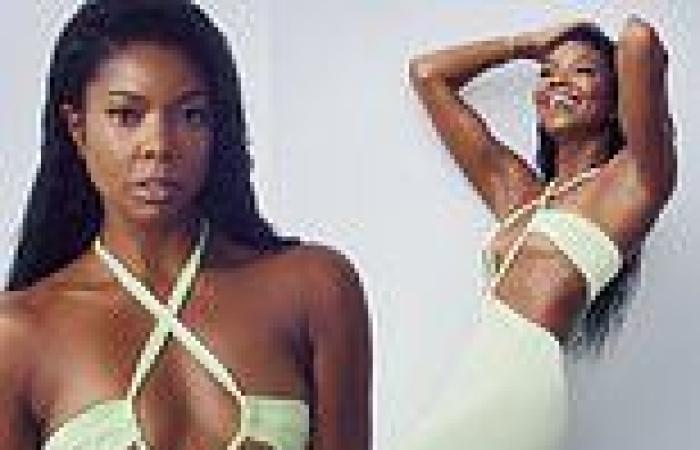 Tuesday 2 August 2022 11:54 AM Gabrielle Union shows fit figure in revealing green dress with bikini-like top ... trends now