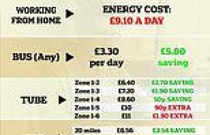 Wednesday 3 August 2022 02:54 PM Could rising energy bills spell the end of working from home this winter? trends now