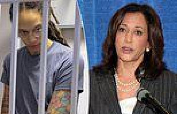 Thursday 4 August 2022 09:40 PM Kamala Harris is slammed as a hypocrite after she condemns Brittney Griner's ... trends now