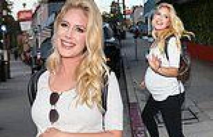 Monday 8 August 2022 06:49 AM Heidi Montag shows off her growing baby bump in a white t-shirt while leaving ... trends now