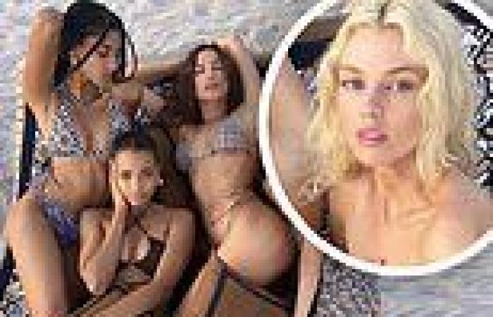 Monday 8 August 2022 05:01 AM Stella Maxwell goes topless while posing with Irina Shayk, Imaan Hammam and ... trends now