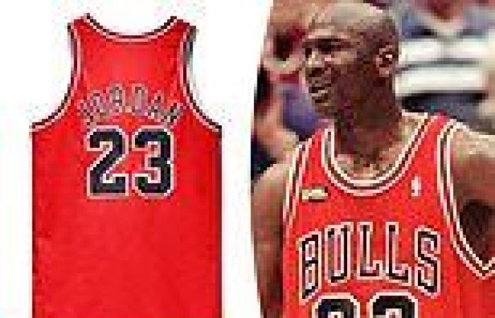 sport news Michael Jordan's iconic red away Chicago Bulls jersey from Game 1 of 1998 NBA ... trends now