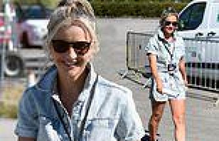 Saturday 13 August 2022 12:58 PM Helen Skelton wears a denim playsuit as she's seen for first time since being ... trends now