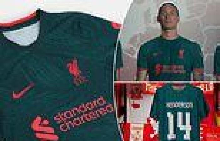 sport news Liverpool release eye-catching teal third kit with 97-star banner to represent ... trends now