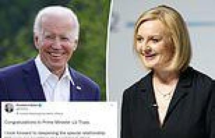 Tuesday 6 September 2022 07:26 PM Biden congratulates Liz Truss on becoming British PM and will call her today trends now