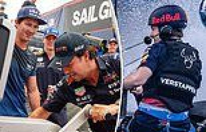 sport news Formula One stars Max Verstappen and Sergio Perez race SailGP boats trends now