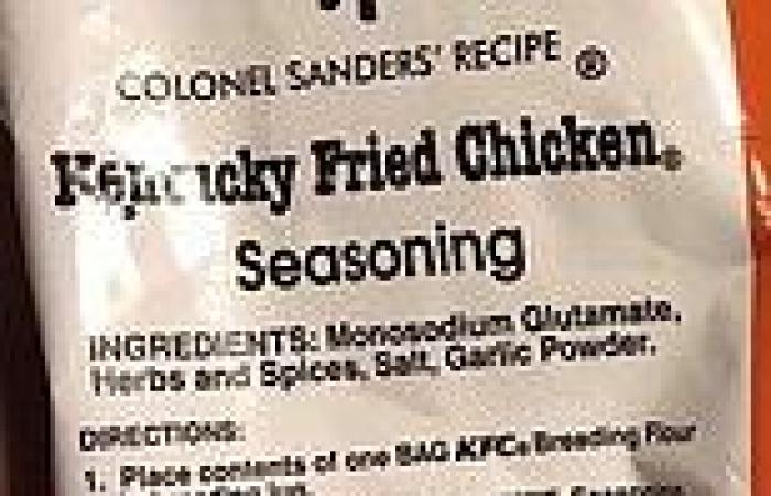 Wednesday 14 September 2022 02:50 AM KFC secret recipe: Uproar after additive in fried chicken seasoning is exposed trends now