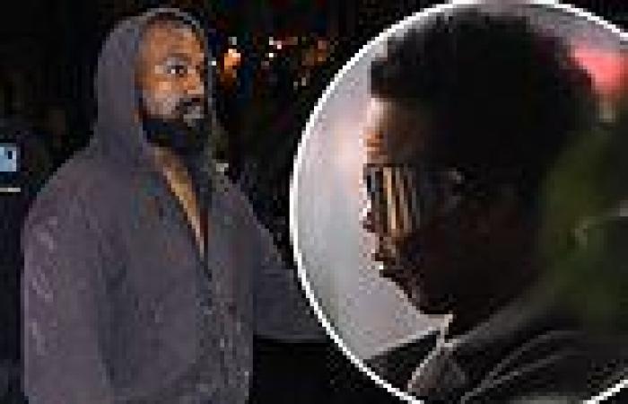 Wednesday 14 September 2022 10:20 AM Bearded Kanye West and Chris Rock sport futuristic Yeezy shades trends now