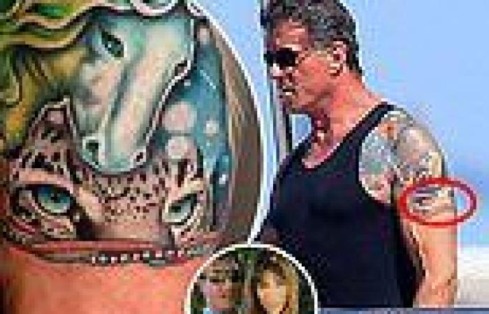 Wednesday 14 September 2022 03:35 PM Sylvester Stallone covers up a SECOND tattoo of his estranged wife Jennifer ... trends now