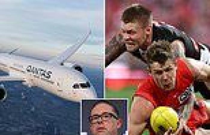 Monday 19 September 2022 01:29 AM Qantas delays AFL stars Jeff Brown, Robin Bishop and Richard Goyder on ... trends now