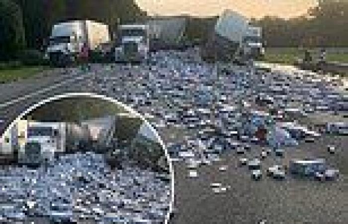 Wednesday 21 September 2022 11:59 PM A little bit off coors! Florida interstate covered in hundreds of cans of beer ... trends now