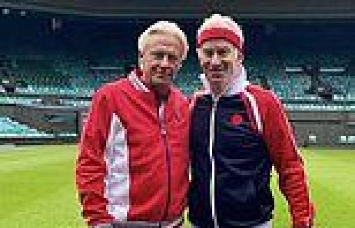 sport news Tennis legends John McEnroe and Bjorn Borg recreate iconic image from 1981 ... trends now