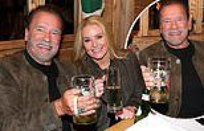 Tuesday 27 September 2022 09:17 AM Arnold Schwarzenegger and girlfriend Heather Milligan drink beers during ... trends now