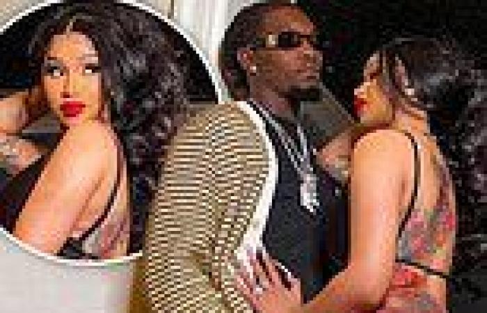 Tuesday 27 September 2022 02:50 AM Cardi B cozies up to husband Offset in a black dress with an EXTREME plunging ... trends now