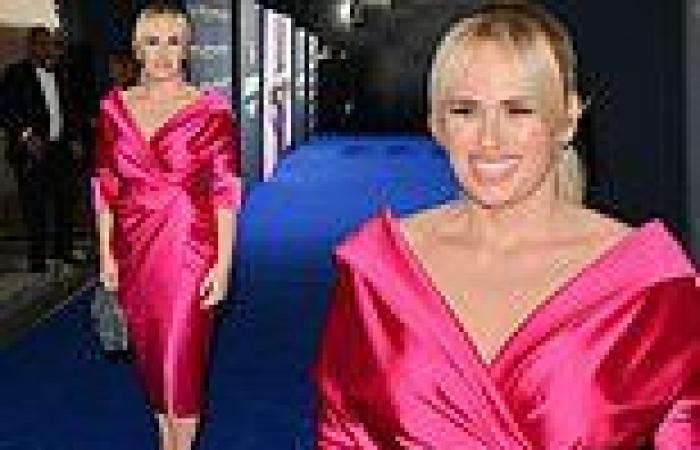 Thursday 29 September 2022 10:56 PM Rebel Wilson shows off her slim figure in a stylish pink silk midi dress at The ... trends now