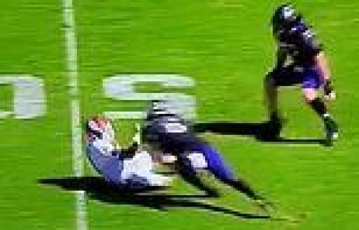 sport news Oklahoma QB Dillon Gabriel brutally hit in the head while sliding as TCU ... trends now