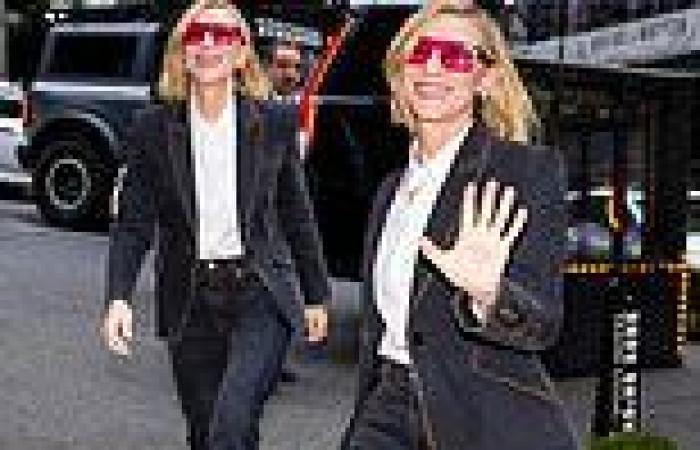 Monday 3 October 2022 04:12 AM Cate Blanchett looks confident as she steps out in a double denim suit in New ... trends now