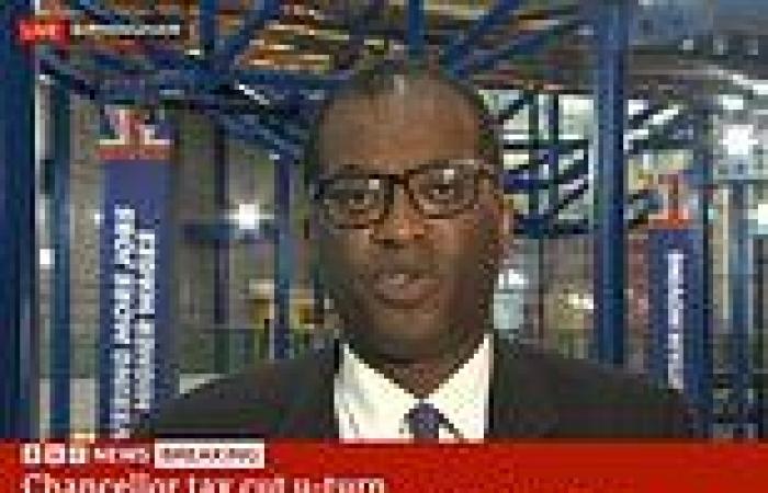 Monday 3 October 2022 04:30 PM Kwasi Kwarteng tries to laugh off bombshell U-turn on abolishing top rate of tax trends now