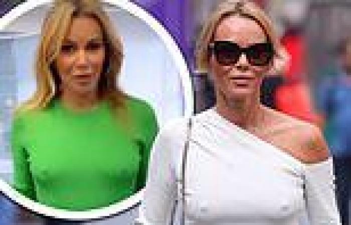 Monday 3 October 2022 09:00 PM Amanda Holden speaks out on her visible nipples, joking they're 'insured' trends now