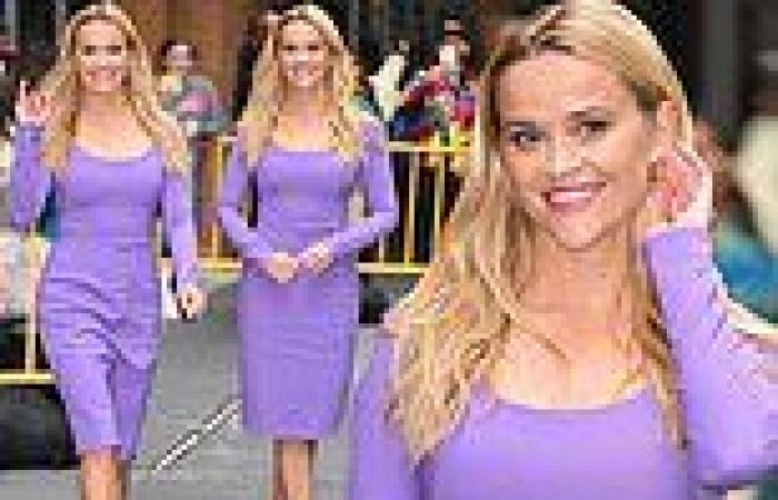 Wednesday 5 October 2022 07:21 PM Reese Witherspoon looks like a ray of sunshine in a classic lavender sheath  on ... trends now