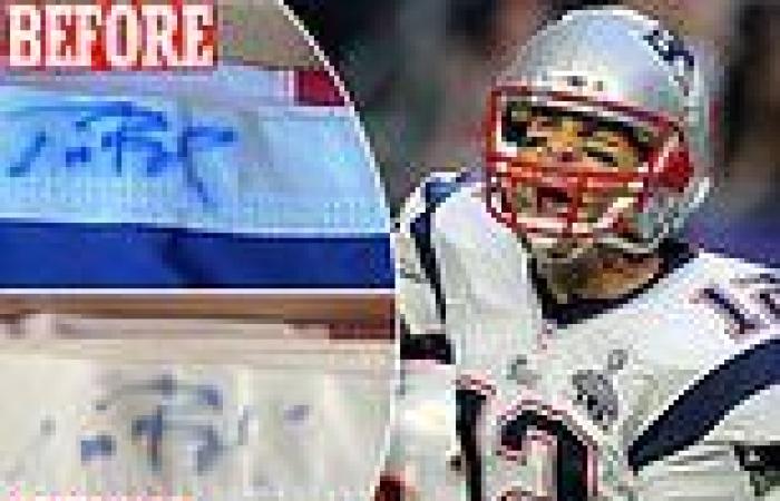 sport news Fan sues the Patriots for damages up to $1million to flag signed by Tom Brady trends now