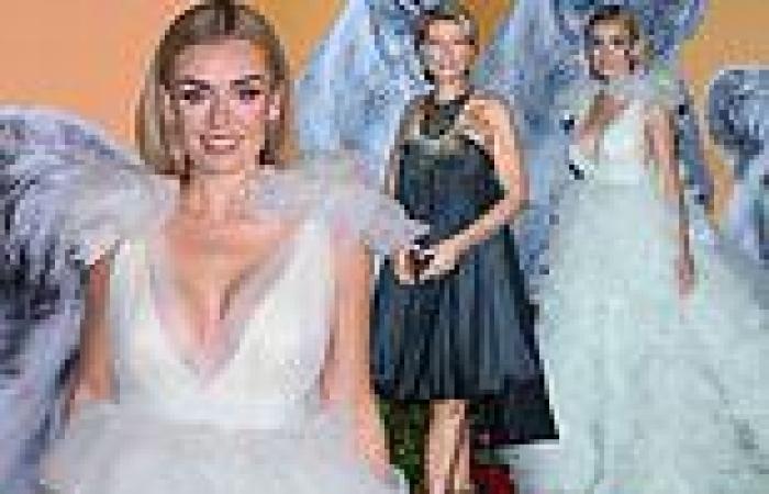 Tuesday 1 November 2022 08:46 PM Katherine Jenkins steals the show in a stunning powder blue tulle gown at Tusk ... trends now