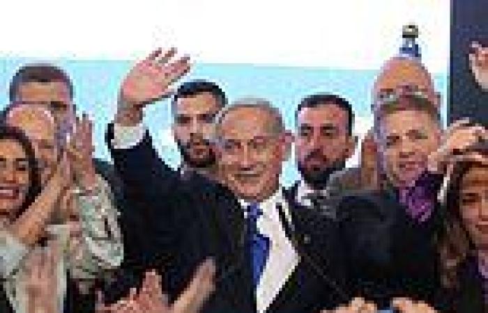 Wednesday 2 November 2022 12:40 PM Benjamin Netanyahu addresses cheering supporters as he looks set to return for ... trends now