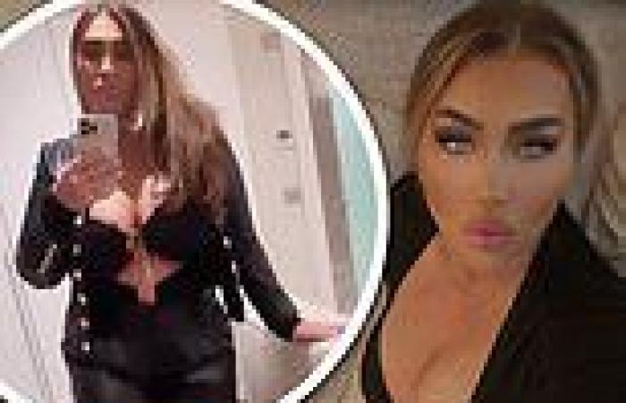 Thursday 10 November 2022 09:23 PM Lauren Goodger puts on a busty display in a strappy black crop top on a girl's ... trends now