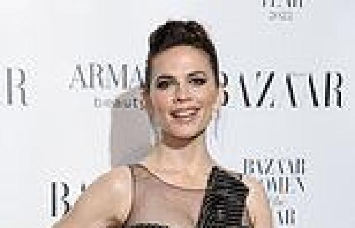 Thursday 10 November 2022 09:14 PM Hayley Atwell oozes glamour in sparkling black jumpsuit at Harper's Bazaar ... trends now