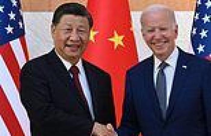 Monday 14 November 2022 09:59 AM Biden FINALLY sits down with Chinese President Xi Jinping in Bali trends now