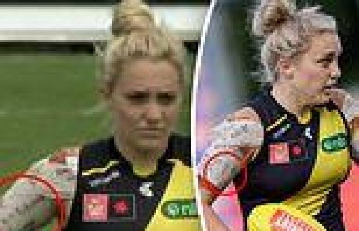 sport news Richmond Tigers AFLW star Jess Hosking is slammed for violent message - and ... trends now