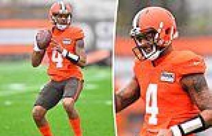 sport news Deshaun Watson is all smiles as he RETURNS to practice with the Browns while ... trends now