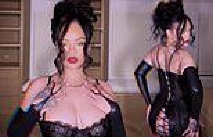 Thursday 17 November 2022 11:29 PM Rihanna puts on VERY racy display in black lacy and leather lingerie as she ... trends now