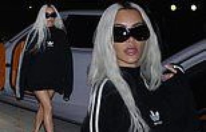 Tuesday 22 November 2022 08:38 PM Kim Kardashian leaves her office after a shoot wearing Balenciaga x Adidas trends now