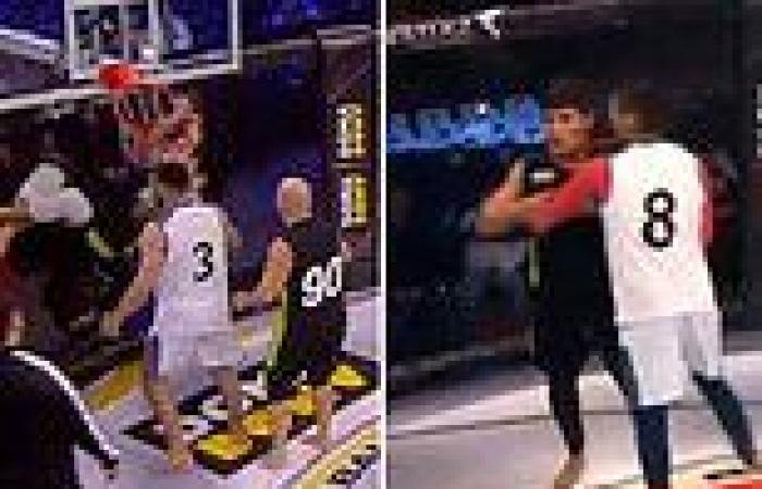 sport news Basketball meets the UFC as fighters play a full-contact game of hoops in a cage trends now