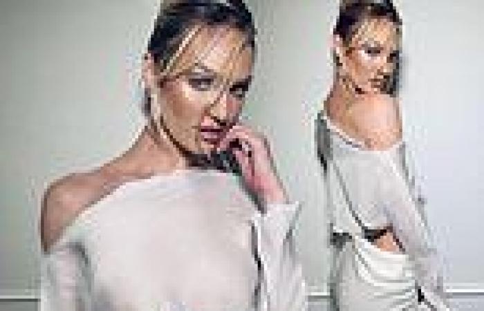 Wednesday 23 November 2022 03:32 AM Candice Swanepoel  models slinky cutout dress in sexy new Instagram snaps trends now