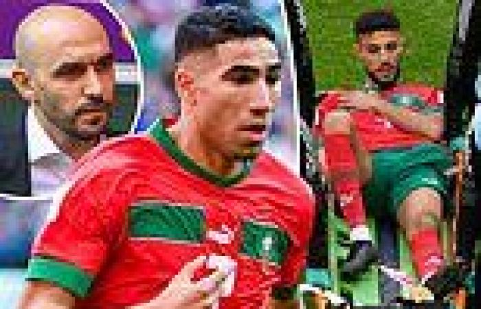 sport news Achraf Hakimi is a doubt for Morocco's Belgium clash after suffering a thigh ... trends now