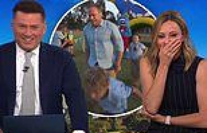 Friday 25 November 2022 01:08 AM Today show weatherman Tim Davies mows down children during hay sack race on ... trends now