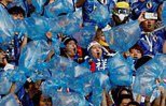sport news Japan's supporters continue to win army of fans online as they stay behind to ... trends now